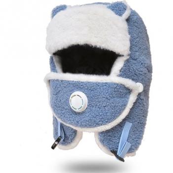 Sombrero Cálido con Oso de Peluche