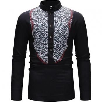 Chemise Dashiki avec col Mandarin