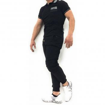 Polo Versace Jeans Couture Noir Taille Fabricant 48