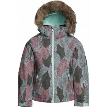 Giacca Roxy Jet Ski Bambina 10 in Verde scuro e Rosso