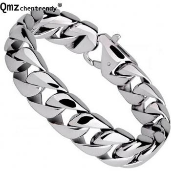 Titanium Steel Classic Bangle for Men 1.5cm