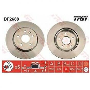 TRW Automotive DF2688 Bremsscheibe
