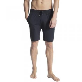 CALIDA Remix Basic Herren Bermudas Dunkelblau Baumwolle mit Tunnelzug und Seitentaschen