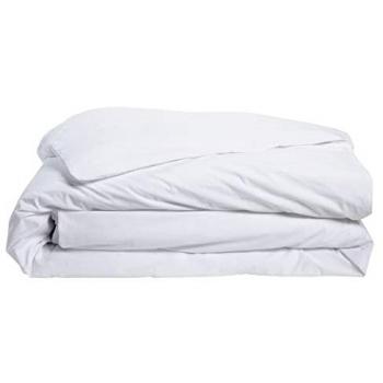 Housse de couette en percale Blanc 240x260cm