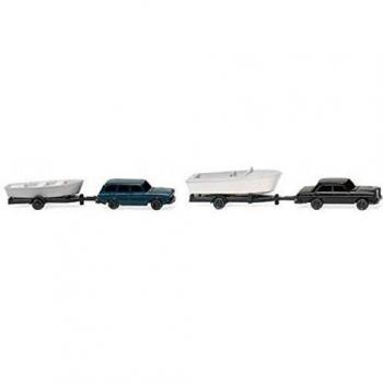 Wiking 092139 Miniatur Bootsgespanne Set 1:160