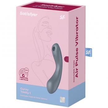 Massaggiatore Intimo Satisfyer Curve Trinity 1 grigio