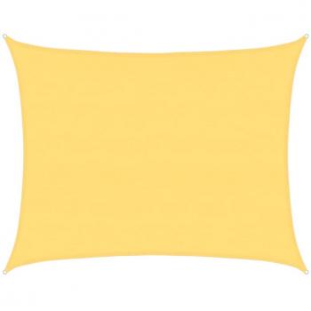 VidaXL Sonnensegel 160 g/m² – HDPE, 6×8 m, Beige, Rechteck‑Sonnenschirm