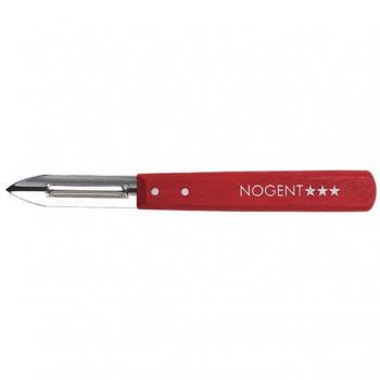 20 Éplucheur 2 tranchants Rouge Cerise Classic Bois NOGENT