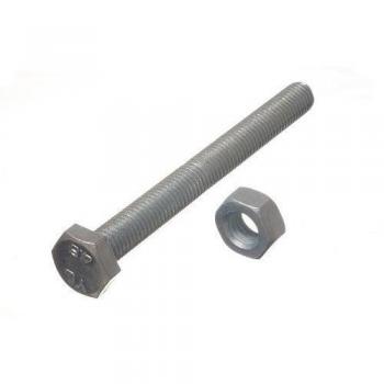 Premium Quality HEX Bolt Set Screw Collection, Durable Grade 8.8 Steel Material, M10 X 100MM + Nuts in BZP Coating (Pack of 200)