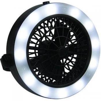 Camping Fan Light with Hanging Hook and Battery