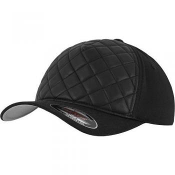 Yupoong Flexfit Unisex Diamond Quilted Cap Large/XL Black