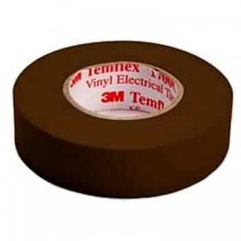 3M TemFlex 155 Brown Electrical Tape 19mm x 20m