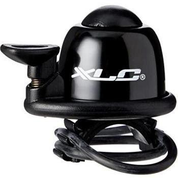 XLC Unisex Erwachsene Miniglocke DD‑M07 Schwarz (22,2–31,8 mm) – Größe 1