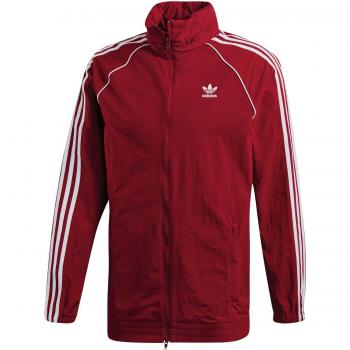 Adidas Men's Red Lightweight Windbreaker Jacket L