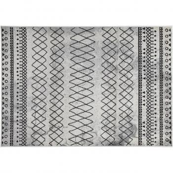 Tappeto geometrico grigio 160x230 cm Tuareg