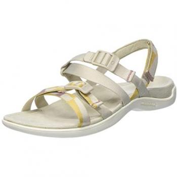 Merrell Damen Sandalen District 3 Backstrap Web Beige Grau 37 EU