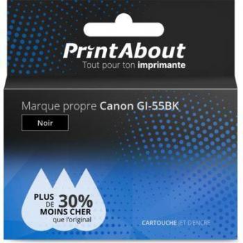PrintAbout Schwarzpatrone für Canon GI-55BK
