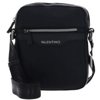 Valentino Efeo negro y plata: Bolso de hombro elegante