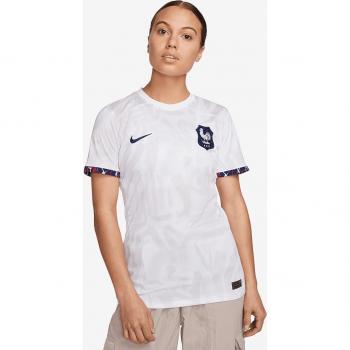 Nike Damen Frankreich 2023 Dri-FIT Auswärtstrikot Weiß Blau F100 L (44/46)
