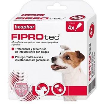 Fiprotec Spot On Antiparassitario per Cani 2-10 Kg 4 Pipette