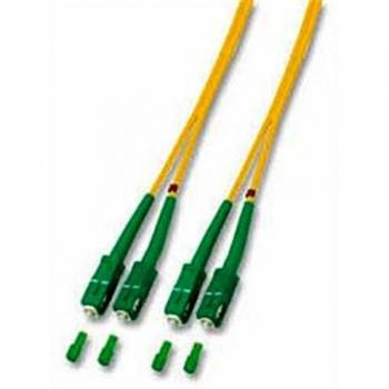 Professionelles LWL Duplex OS2 Patchkabel 4xSC/APC für Singlemode-Anwendungen, gelb, Länge: 2m