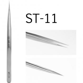 Pinzas antiestáticas de acero inoxidable ESD ST GL 6A-SA, herramienta de precisión