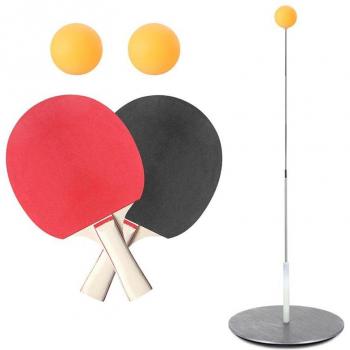 Table Tennis Practice Trainer with Elastic Soft Shaft