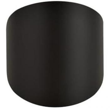 Emibig schwarze bündige Wandleuchte, gebogen, 1x G9