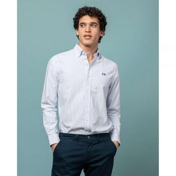Camisa de rayas azul Scotta 1985 para hombre