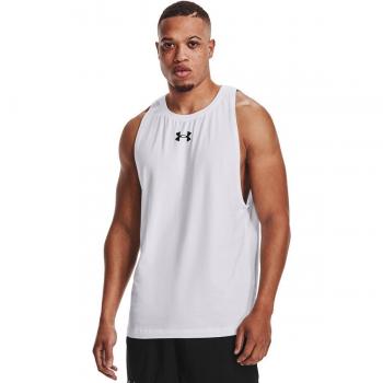Camiseta de tirantes hombre Under Armour Baseline blanca