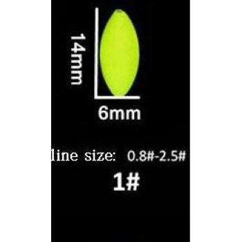 5pcs Fluorescent Fishing Floats