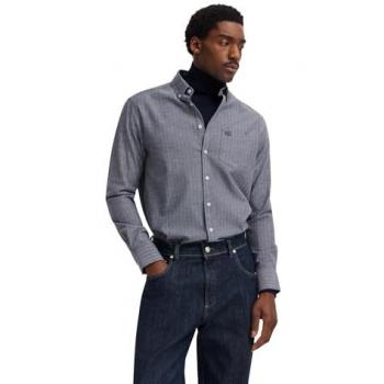 Marine Breeze: Freizeithemd Fischgrat Muster, Modern Fit