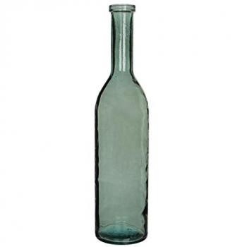 Bouteille Mica Rioja – Vase décoratif, 100 cm x 21 cm – Verre recyclé vert
