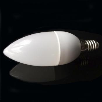 Bombilla Reycar Candle Frost SMD E14 6W 4200K 470 Lúmenes