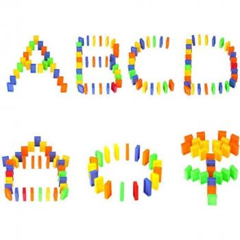 Jeu de Train Domino avec Blocs