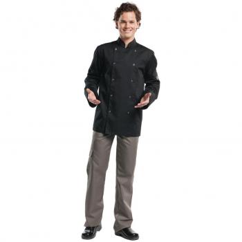 Poco Chaud Devant Basix Hilton Herren Schwarze Kochjacke S