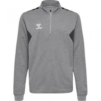 Hummel Authentic Grey Half‑Zip Sweatshirt – Boys