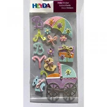 Heyda 203780631 Aufkleber-Set, Motiv: Babysachen