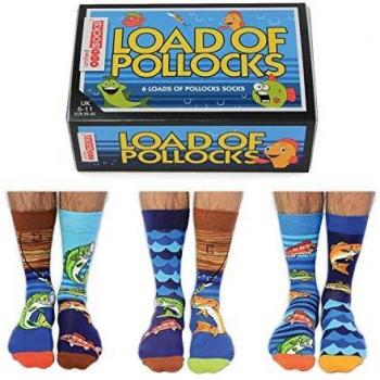 Fishing Sock Trio – Blue Pollocks, Odd Socks United