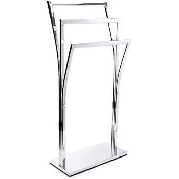 Toallero de Pie MSV 3 Niveles Acero Cromado 41x18.5x87 cm