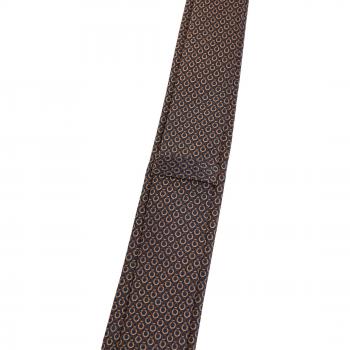 Eterna Struktur Krawatte Navy/Orange 142 cm