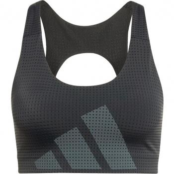 Reggiseno Sportivo PWI HIIT – Supporto Medio, Colore Nero e Grigio