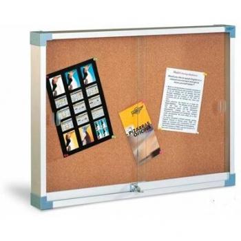 Panel de Corcho con Puertas de Cristal Faibo