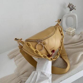 Hobo Style PU Leather Handbag with Wide Straps