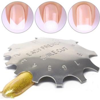 ANGNYA 11-Sizes Nail Cutter for French Designs A008