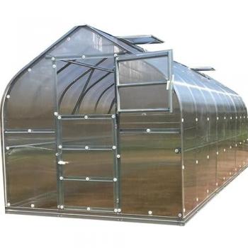 Serre KLASIKA 15m² en polycarbonate 6mm, dimensions 2,5x6m