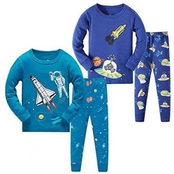 Blue Rocket Boy’s Cotton PJs (Size 9‑10)