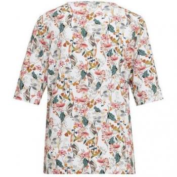 Stylisches Druckshirt mit kreativem Ausschnitt