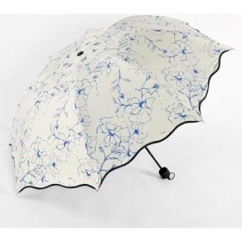 Schwarz beschichteter Prinzessinnen Regenschirm