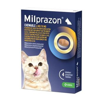 Milprazon Hondenkaarschok 2,5 mg/25 mg – Puppy & Klein Hond (12 tablets)